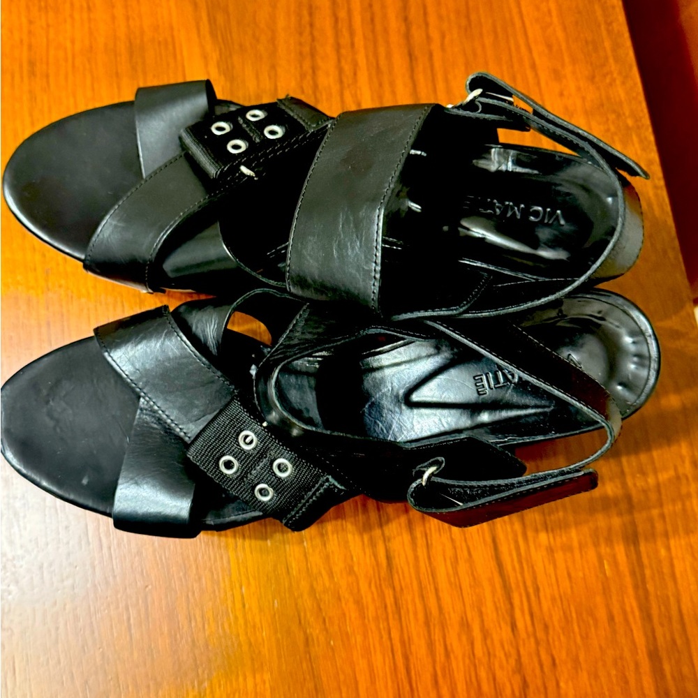 Vic Matie Italian platform sandals.